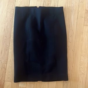 JCrew pencil skirt with silver zip in back